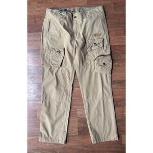 Vintage Polo Ralph Lauren Cargo Pants Mens 38 x 32 Military Surplus khaki